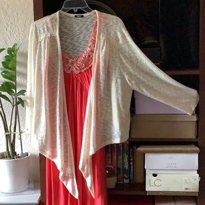 Mark cream open women cardigan